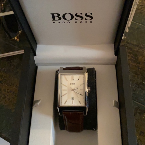 boss square watch